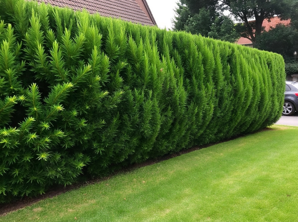 Hecke nach dem Schnitt – gerade Linien und saubere Kanten